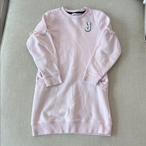 Janie and Jack Light Pink Dress with Ruffle Sleeves